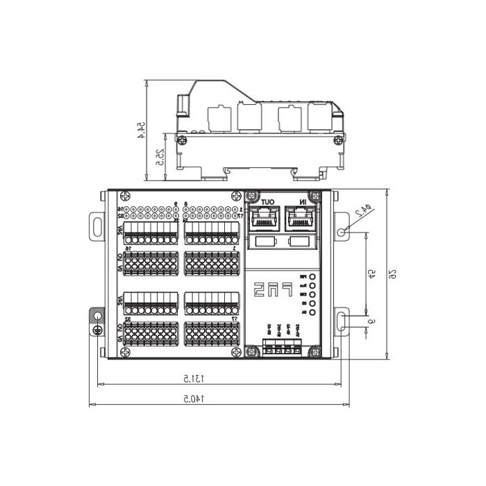 PROFINET协议，32DI， PNP， RJ45网口，IP20远程模块，009A34